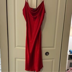 bebe Red Midi Dress